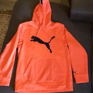 Men's Orange Puma Hoodie